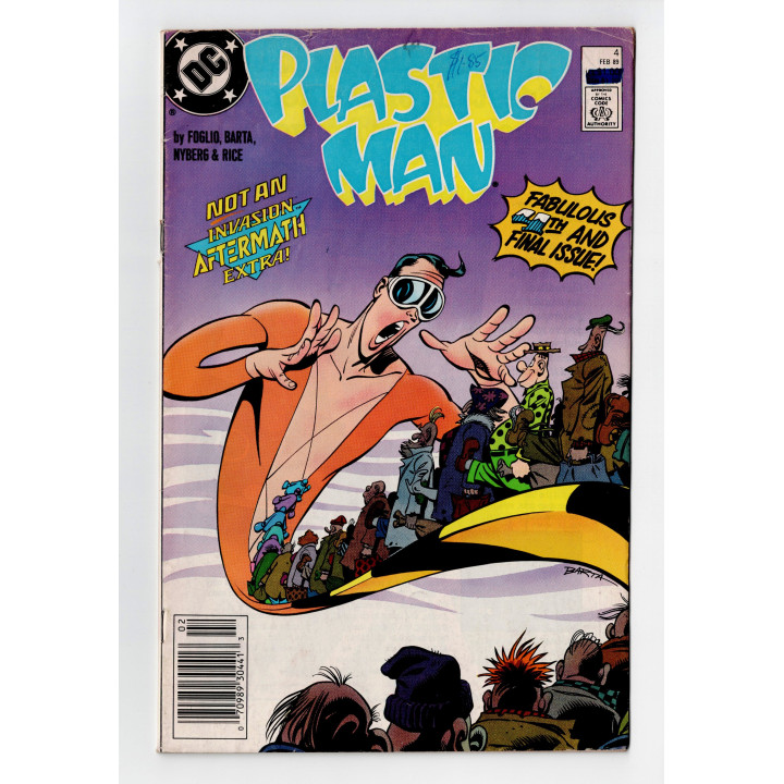 Plastic Man vol.2 #4 (DC Comics) Newsstand Edition 1989 in Good condition