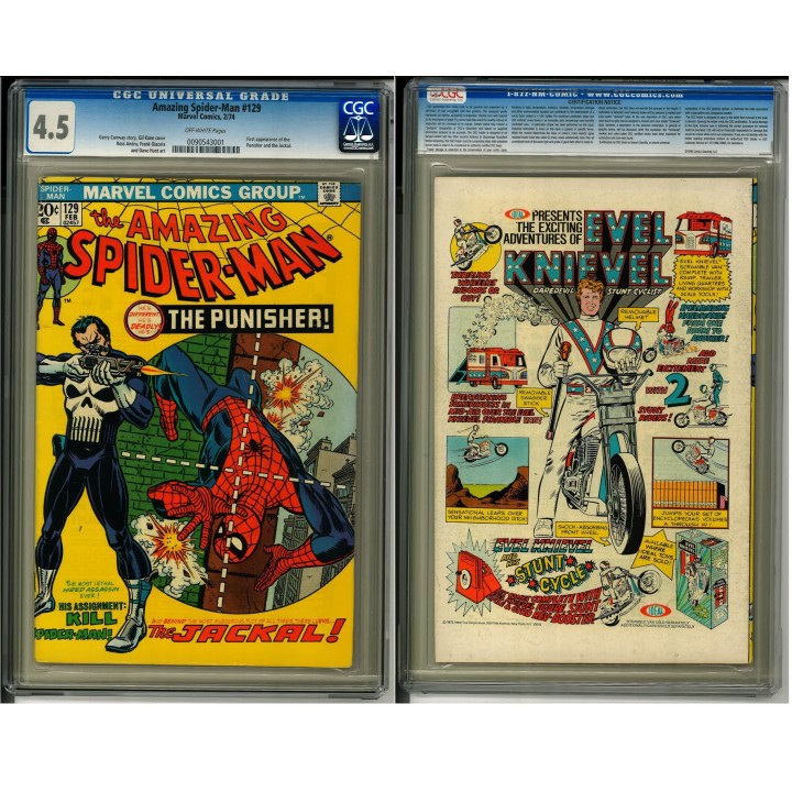 Amazing Spider-Man #129 (Marvel Comics) 1974 CGC 4.5 in VG+ condition