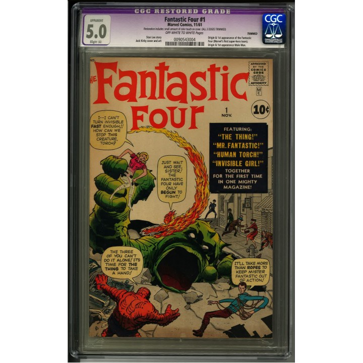 Fantastic Four #1 (Marvel Comics) 1961 CGC 5.0 in VG-F condition