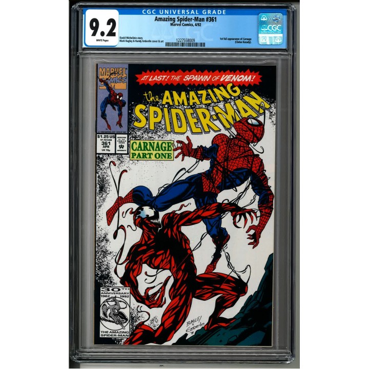 Amazing Spider-Man #361 (Marvel) Direct Edition 1st Print 1992 CGC 9.2 in NM-