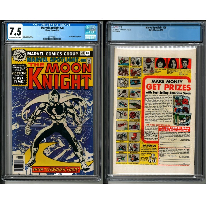 Marvel Spotlight #28 (Marvel Comics) 1976 CGC 7.5 in VF- condition