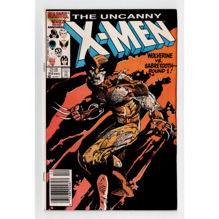 Uncanny X-Men #212 (Marvel Comics) Newsstand Edition 1986 in NM condition