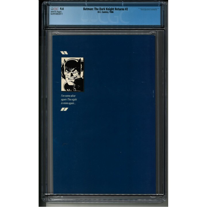 Batman: The Dark Knight Returns #2 (DC Comics) 1986 CGC 9.4 in NM condition
