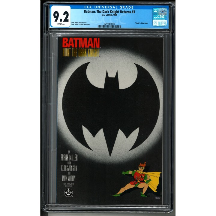 Batman: The Dark Knight Returns #3 (DC Comics) 1986 CGC 9.2 in NM- condition