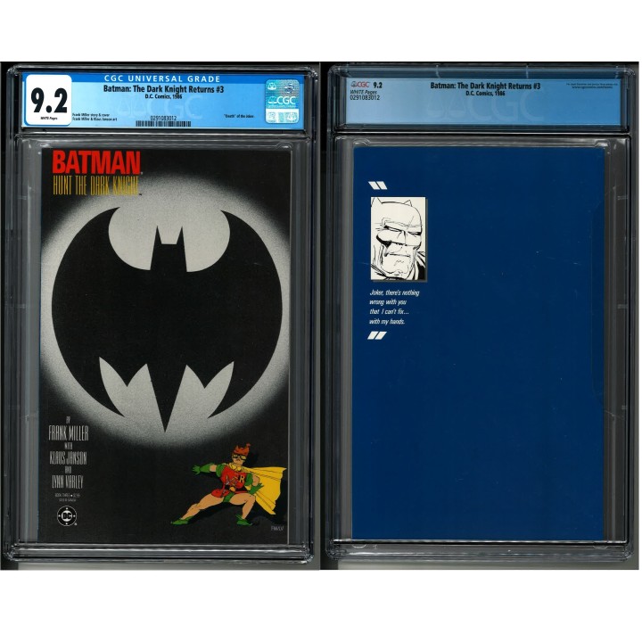 Batman: The Dark Knight Returns #3 (DC Comics) 1986 CGC 9.2 in NM- condition