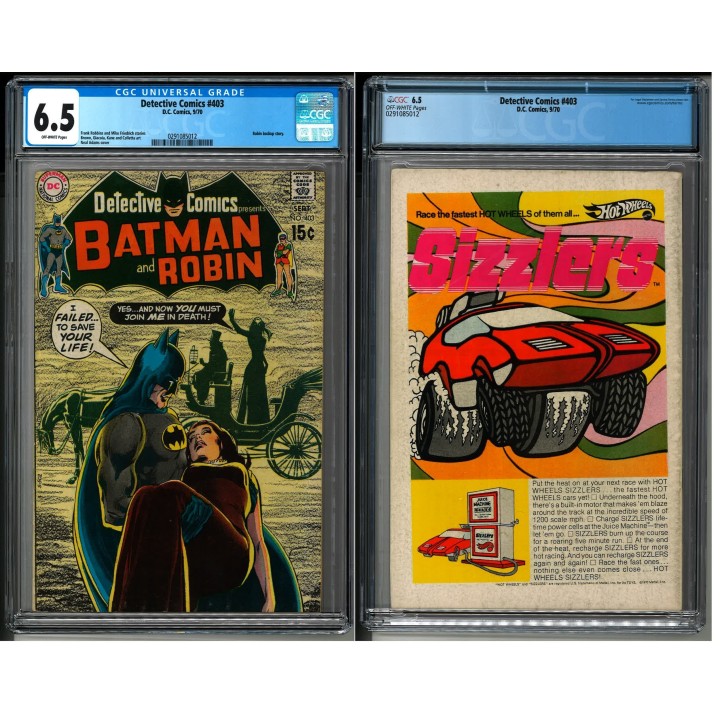 Detective Comics #403 (DC Comics) 1970 CGC 6.5 in Fine+ condition