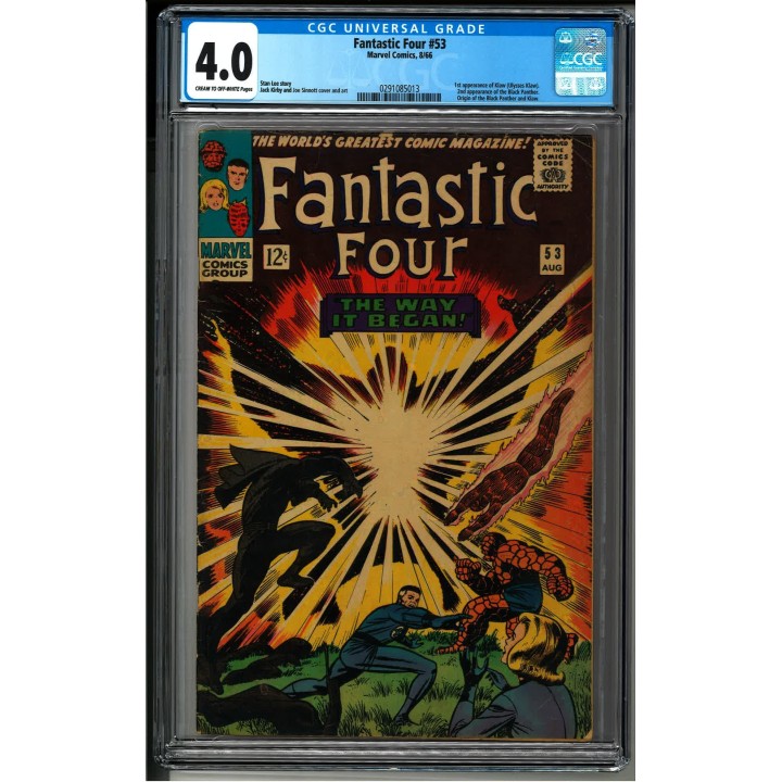 Fantastic Four #53 (Marvel Comics) 1966 CGC 4.0 in VG condition