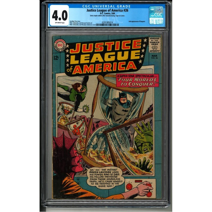 Justice League of America #26 (DC Comics) 1964 CGC 4.0 in VG condition