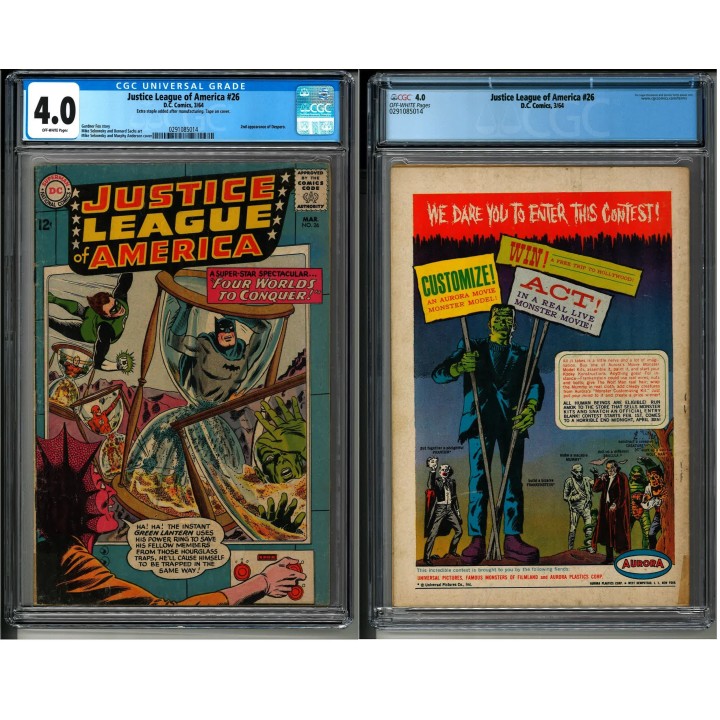 Justice League of America #26 (DC Comics) 1964 CGC 4.0 in VG condition