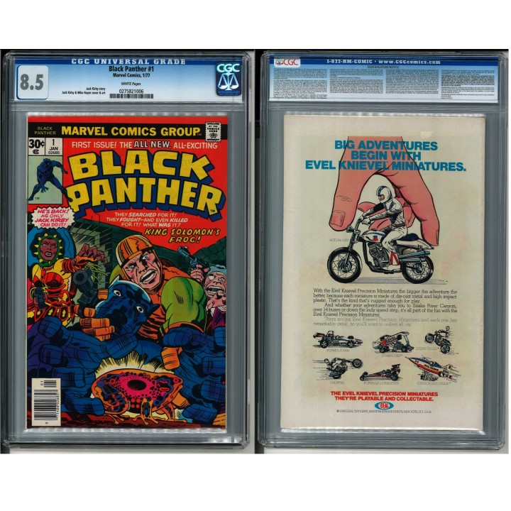Black Panther #1 (Marvel Comics) 1977 CGC 8.5 in VF+ condition