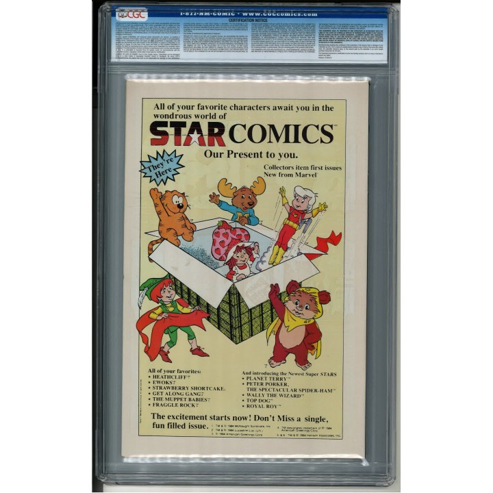 Web of Spider-Man #1 (Marvel Comics) 1985 CGC 9.4 in NM condition