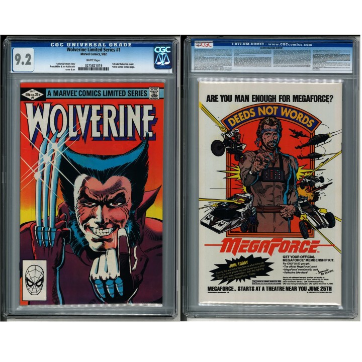 Wolverine vol.1 #1 (Marvel Comics) 1982 CGC 9.2 in NM- condition
