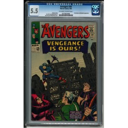 Avengers #20 (Marvel Comics) 1965 CGC 5.5 in Fine- condition