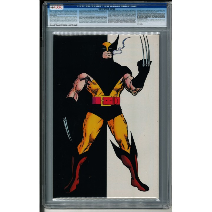 Wolverine vol.2 #1 (Marvel Comics) 1988 CGC 9.6 in NM+ condition