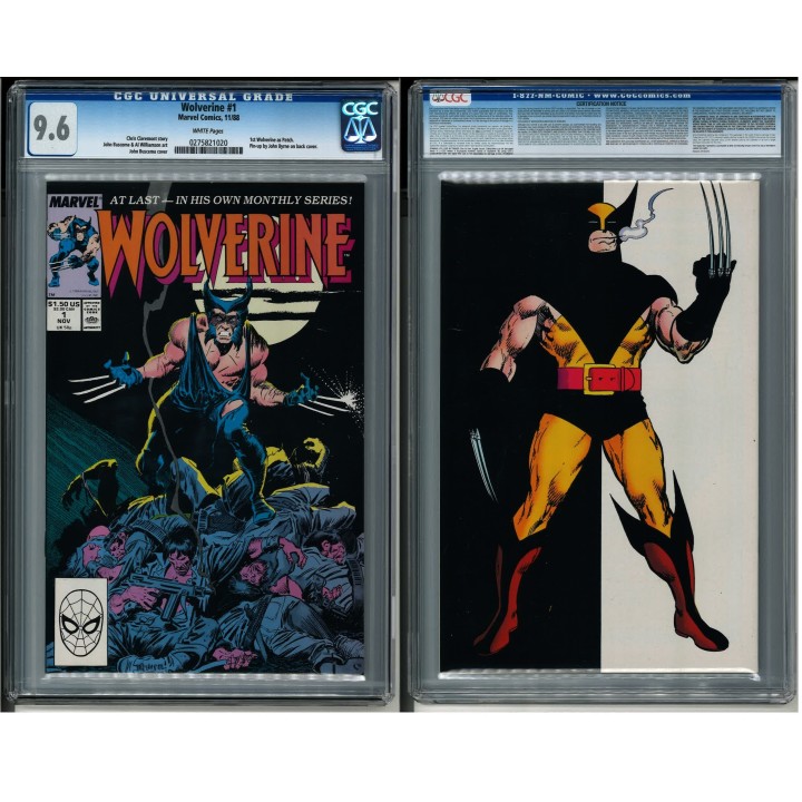Wolverine vol.2 #1 (Marvel Comics) 1988 CGC 9.6 in NM+ condition