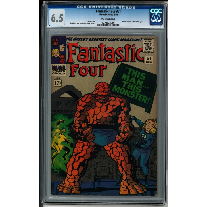Fantastic Four #51 (Marvel Comics) 1966 CGC 6.5 in Fine+ condition