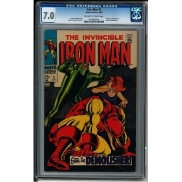 Iron Man #2 (Marvel Comics) 1968 CGC 7.0 in F-VF condition