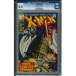 X-Men #64 (Marvel Comics) UK Edition 1970 CGC 8.0 in Very Fine condition