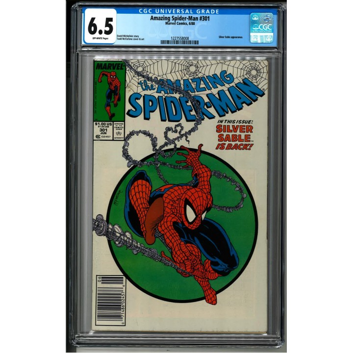 Amazing Spider-Man #301 (Marvel Comics) 1988 CGC 6.5 in Fine+ condition
