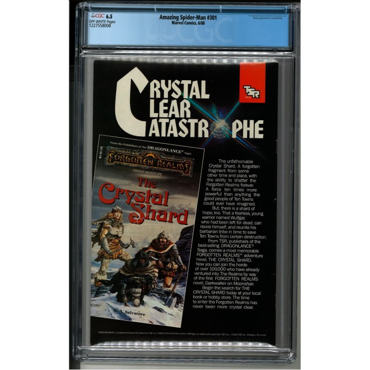 Amazing Spider-Man #301 (Marvel Comics) 1988 CGC 6.5 in Fine+ condition