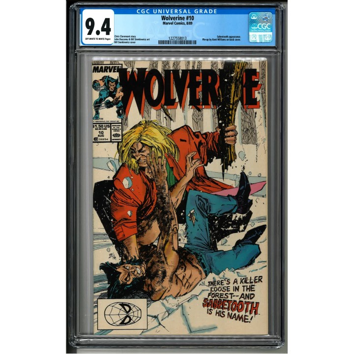 Wolverine vol.2 #10 (Marvel Comics) 1989 CGC 9.4 in NM condition