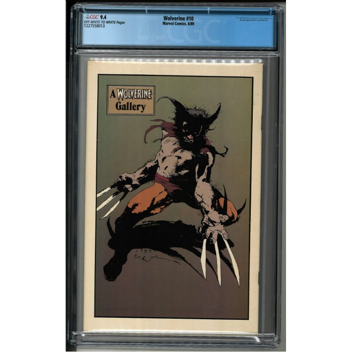 Wolverine vol.2 #10 (Marvel Comics) 1989 CGC 9.4 in NM condition