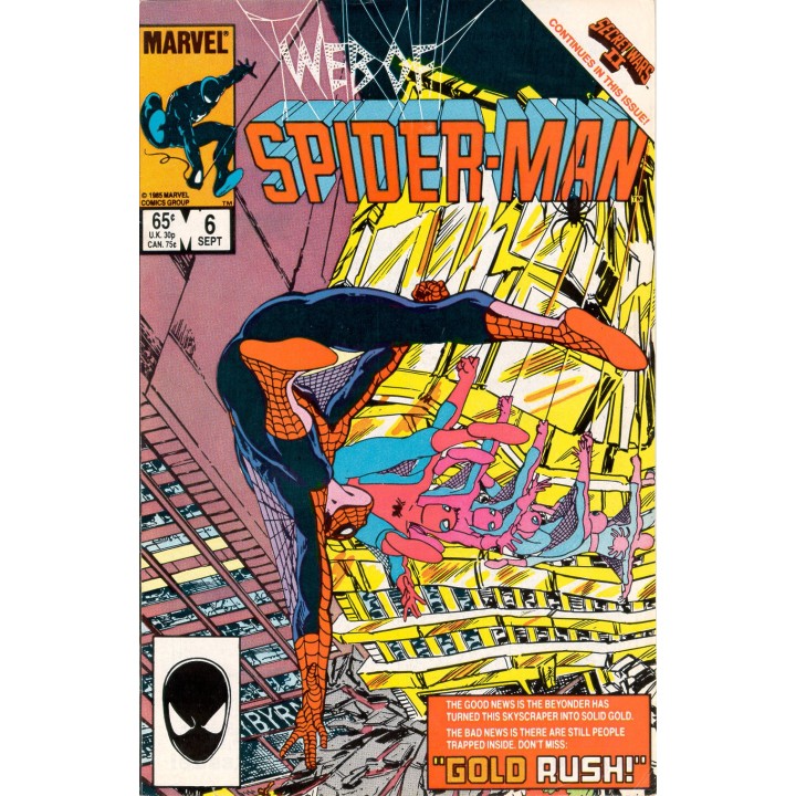 Web of Spider-Man #6 (Marvel Comics) 1985 in NM condition
