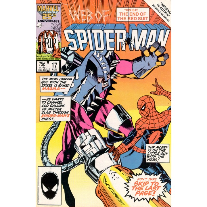 Web of Spider-Man #17 (Marvel Comics) 1986 in NM condition