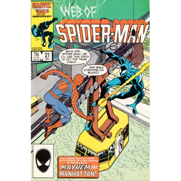Web of Spider-Man #21 (Marvel Comics) 1986 in NM condition