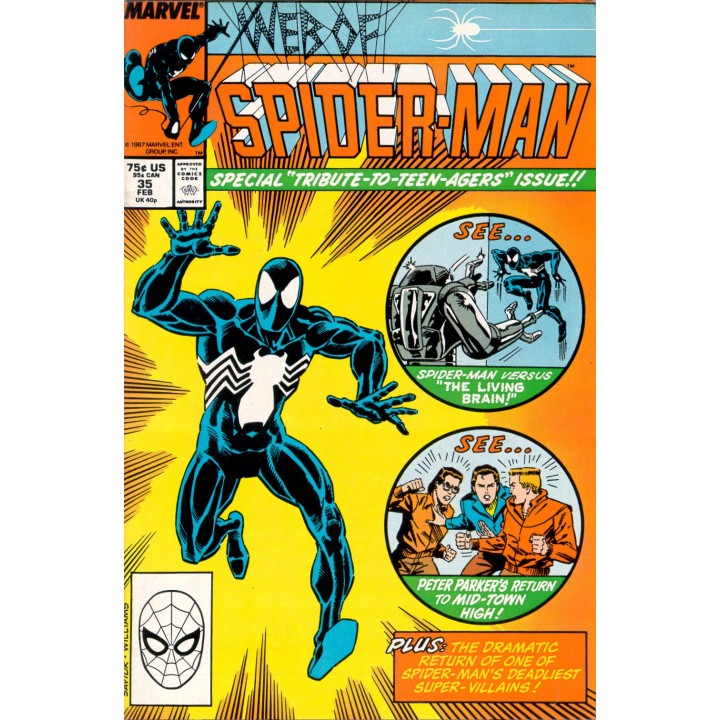 Web of Spider-Man #35 (Marvel Comics) 1988 in NM condition