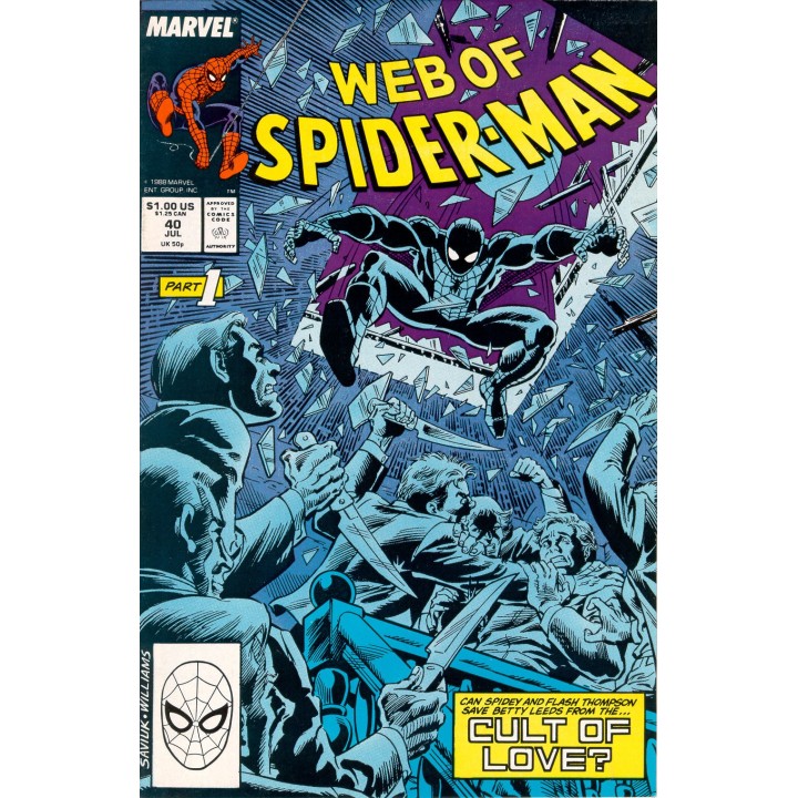 Web of Spider-Man #40 (Marvel Comics) 1988 in NM condition