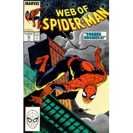 Web of Spider-Man #49 (Marvel Comics) 1989 in NM condition
