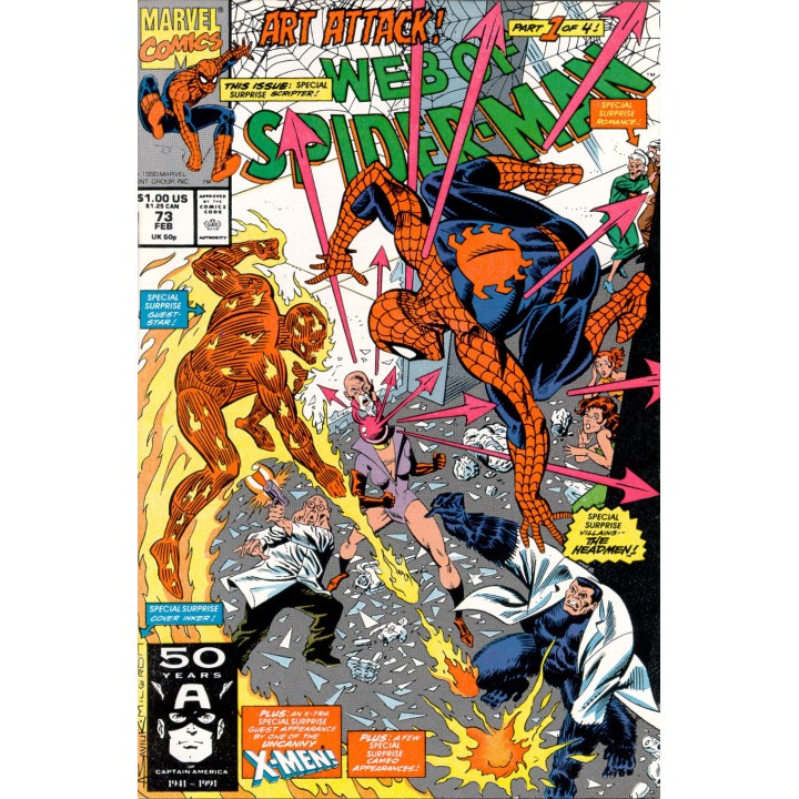 Web of Spider-Man #73 (Marvel Comics) 1991 in NM condition