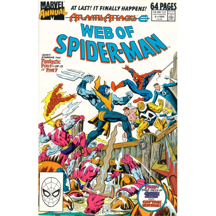 Web of Spider-Man Annual #5 (Marvel Comics) 1989 in NM condition