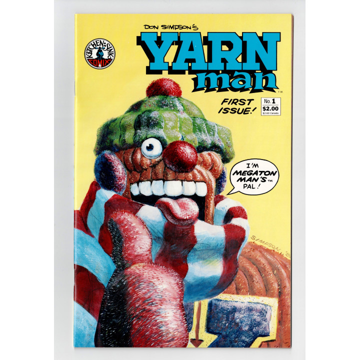Yarn Man #1 (Kitchen Sink) 1989 in NM condition