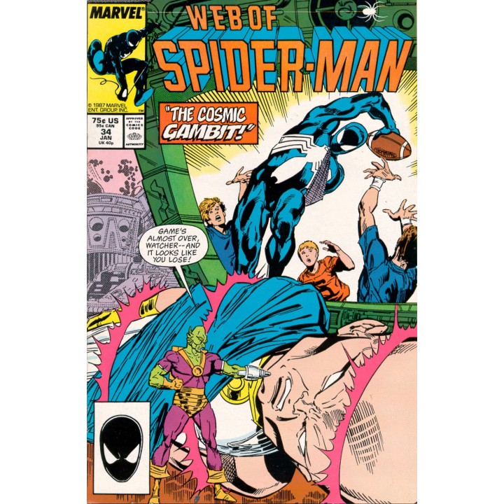 Web of Spider-Man #34 (Marvel Comics) 1988 in NM condition