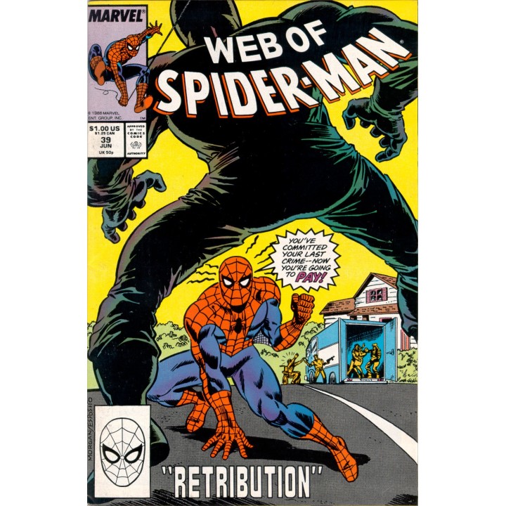 Web of Spider-Man #39 (Marvel Comics) 1988 in NM condition