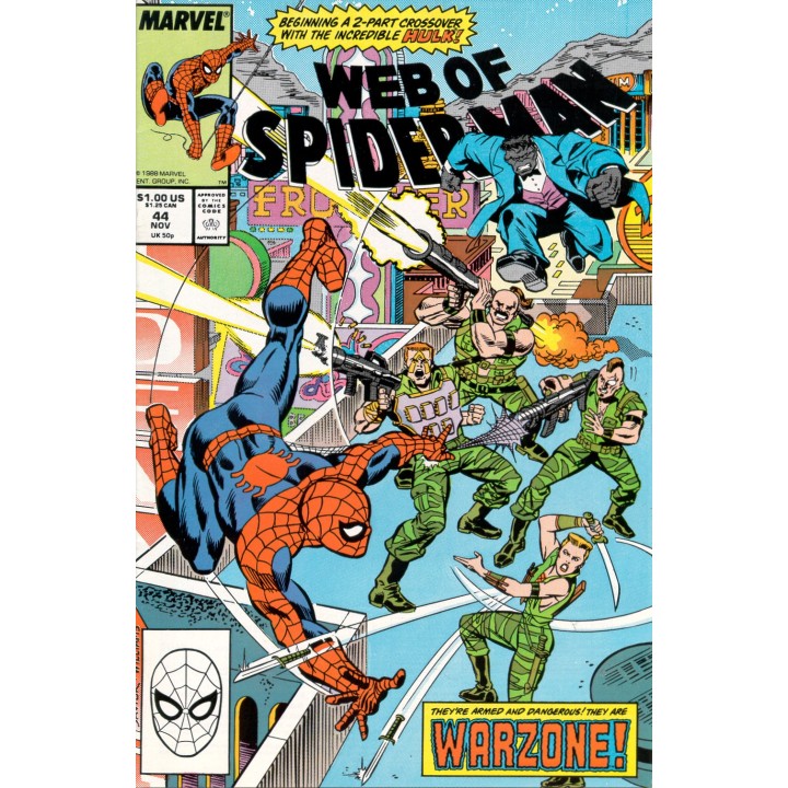Web of Spider-Man #44 (Marvel Comics) 1988 in NM condition