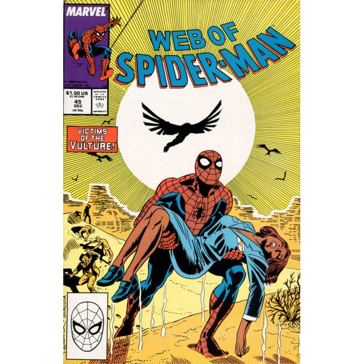 Web of Spider-Man #45 (Marvel Comics) 1988 in NM condition