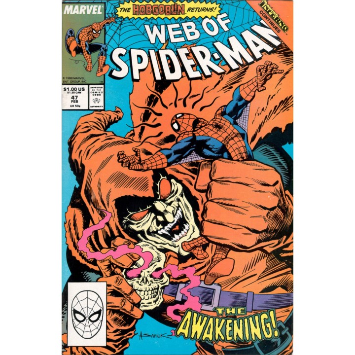 Web of Spider-Man #47 (Marvel Comics) 1989 in NM condition