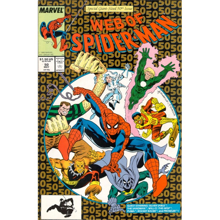 Web of Spider-Man #50 (Marvel Comics) 1989 in NM condition