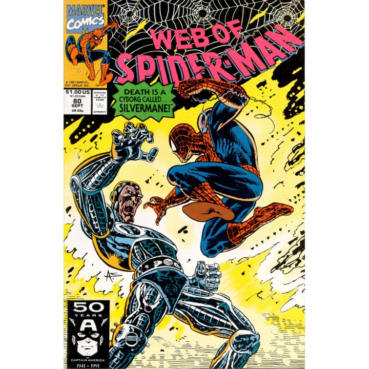 Web of Spider-Man #80 (Marvel Comics) 1991 in NM condition