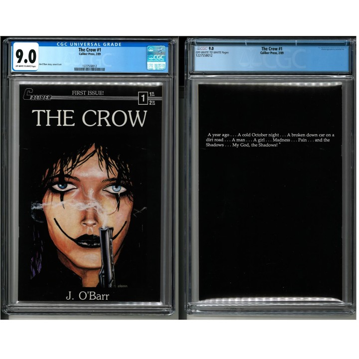 The Crow vol.1 #1 (Caliber) 1st Print 1989 CGC 9.0 in VF-NM condition