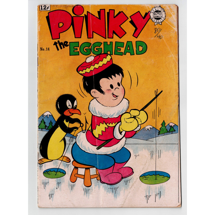 Pinky The Egghead #14 (Super Comics) 1963 in Poor condition