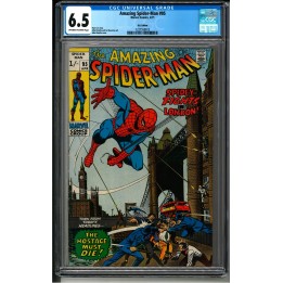 Amazing Spider-Man #95 (Marvel Comics) UK Edition 1971 CGC 6.5 in Fine+